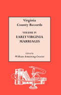 Early Virginia Marriages