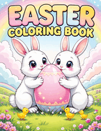 Easter Coloring Book: Cute Easy and Simple Springtime Designs for Kids Featuring Bunnies, Eggs, Baskets and More for Fun Party Favors and Gifts