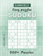 Easy Sudoku Puzzles: Over 500 Easy Sudoku Puzzles And Solutions (Volume 11)