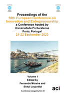 ECIE 2023-Proceedings of the 18th European Conference on Innovation and Entrepreneurship VOL 1