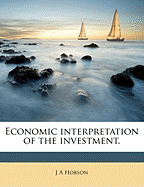 Economic Interpretation of the Investment.