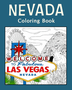 (Edit -Invite only) - Nevada Coloring Book: Adult Coloring Pages, Painting on USA States Landmarks and Iconic, Funny Stress