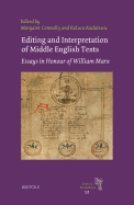 Editing and Interpretation of Middle English Texts: Essays in Honour of William Marx