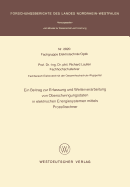 Ein Beitrag Zur Erfassung Und Weiterverarbeitung Von Oberschwingungsdaten in Elektrischen Energiesystemen Mittels Prozerechner