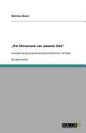 "Ein Universum vor unserer Zeit": Analyse eines popul?rwissenschaftlichen Artikels