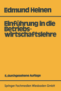 Einfuhrung in Die Betriebswirtschaftslehre