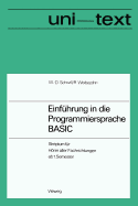 Einfuhrung in Die Programmiersprache Basic: Anleitung Zum Selbststudium