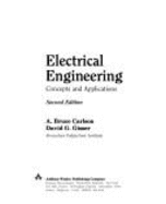 Electrical Engineering: Concepts and Applications - Carlson, A Bruce, and Gisser, David G