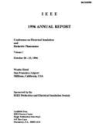 Electrical Insulation and Dielectric Phenomena (Ceidp), 1996 Annual Conference - IEEE Industry Applications Society (Editor), and IEEE Dielectrics & Electrical Insulation