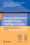 Electronic Governance and Open Society: Challenges in Eurasia: 8th International Conference, EGOSE 2021, Saint Petersburg, Russia, November 24-25, 2021, Proceedings