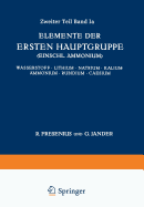 Elemente Der Ersten Hauptgruppe; Einschl. Ammonium;: Wasserstoff - Lithium - Natrium - Kalium - Ammonium - Rubidium - Caesium