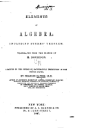 Elements of Algebra, Including Sturms' Theorem