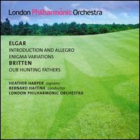 Elgar: Introduction and Allegro; Enigma Variations; Britten: Our Hunting Fathers - David Nolan (violin); Dermot Crehan (violin); Heather Harper (soprano); Mark Jackson (cello); Rusen Gunes (viola);...