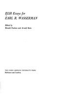 Elh Essays for Earl R. Wasserman