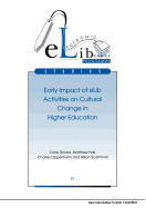 Elib Studies: Early Impact of Elib Activities on Cultural Change in Higher