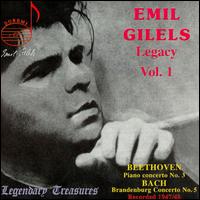 Emil Gilels Legacy Vol.1 - Elisabeth Gilels (violin); Emil Gilels (piano); Kirill Kondrashin (conductor)