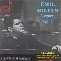 Emil Gilels Legacy, Vol. 2 - Beethoven Quartet; Dmitri Tsiganov (violin); Emil Gilels (piano); Sergei Shirinsky (cello)