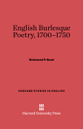 English Burlesque Poetry, 1700-1750