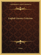 English Literary Criticism