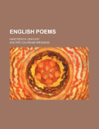 English Poems: Nineteenth Century - Bronson, Walter Cochrane