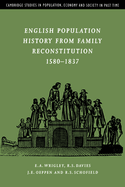 English Population History from Family Reconstitution 1580-1837