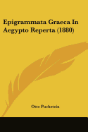 Epigrammata Graeca In Aegypto Reperta (1880)