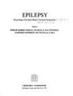 Epilepsy: Proceedings of the Hans Berger Centenary Symposium - Berger, Hans