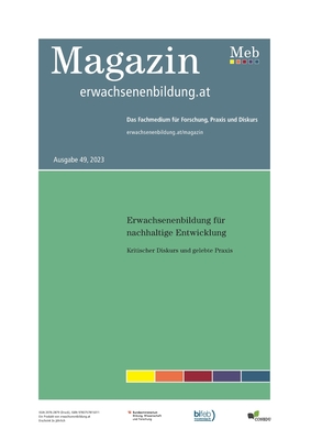 Erwachsenenbildung f?r nachhaltige Entwicklung: Kritischer Diskurs und gelebte Praxis - Rauch, Franz (Editor), and Schindler, Julia (Editor)