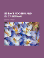 Essays Modern and Elizabethan