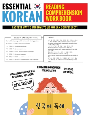 Essential Korean Reading Comprehension Workbook: Multi-Level Practice Sets With Over 500 Questions - Education, Bridge