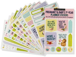 Essentials Pregnancy & Baby Planner Stickers (Set of 300 Stickers)