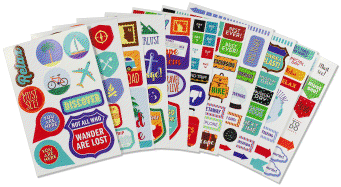 Essentials Travel Planner Stickers