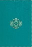 ESV Large Print Compact Bible, Red Letter (Trutone, Teal, Bouquet Design)