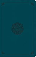 ESV Large Print Personal Size Bible (Trutone, Deep Teal, Emblem Design)