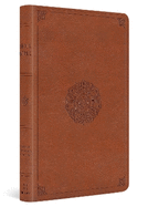ESV Large Print Thinline Bible (Trutone, English Saddle, Emblem Design)