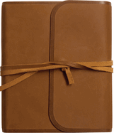 ESV Single Column Journaling Bible (Natural Leather, Brown, Flap with Strap)
