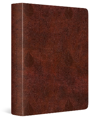 ESV Single Column Journaling Bible (Trutone, Chestnut, Leaves Design) - 