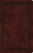 ESV Thinline Bible, Red Letter (Trutone, Mahogany, Border Design)