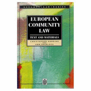 European Community Law - Harding, Chris, and Sherlock, Ann