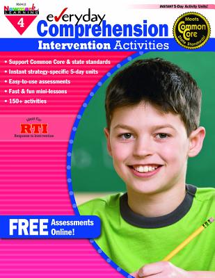 Everyday Comprehension Intervention Activities Grade 4 Book Teacher Resource - Riggs, Sandy