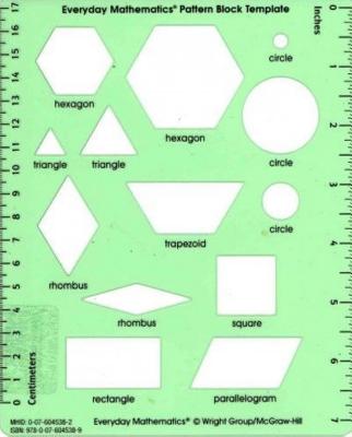 Everyday Mathematics 4, Grades 1-3, Pattern Block Template - Ucsmp