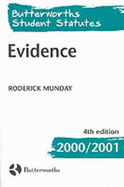 Evidence - Munday, R. J. C. (Editor)