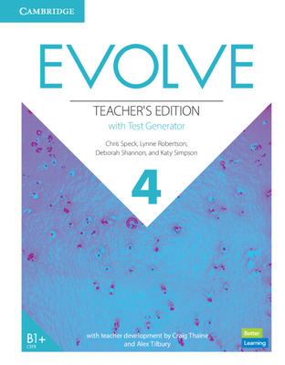 Evolve Level 4 Teacher's Edition with Test Generator - Speck, Chris, and Robertson, Lynne, and Shannon, Deborah