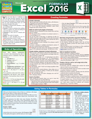 Excel 2016 Formulas - Frye, Curtis