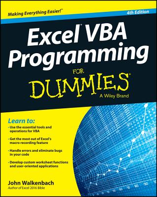 Excel VBA Programming for Dummies - Walkenbach, John