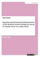 Experimental and numerical determination of the shoreline motion during the run-up of tsunami waves on a plain beach