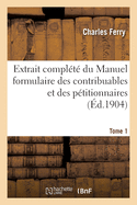 Extrait compl?t? du Manuel formulaire des contribuables