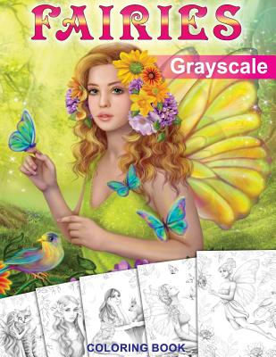 Fairies. GRAYSCALE Coloring Book: Coloring Book for Adults - Lazareva, Alena