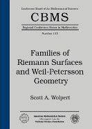 Families of Riemann Surfaces and Weil-Petersson Geometry - Shahidi, Freydoon