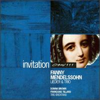 Fanny Mendelssohn: Lieder & Trio - Brentano Trio; Donna Brown (soprano); Eduard Popa (violin); Francoise Tillard (piano); Raymond Maillard (cello)